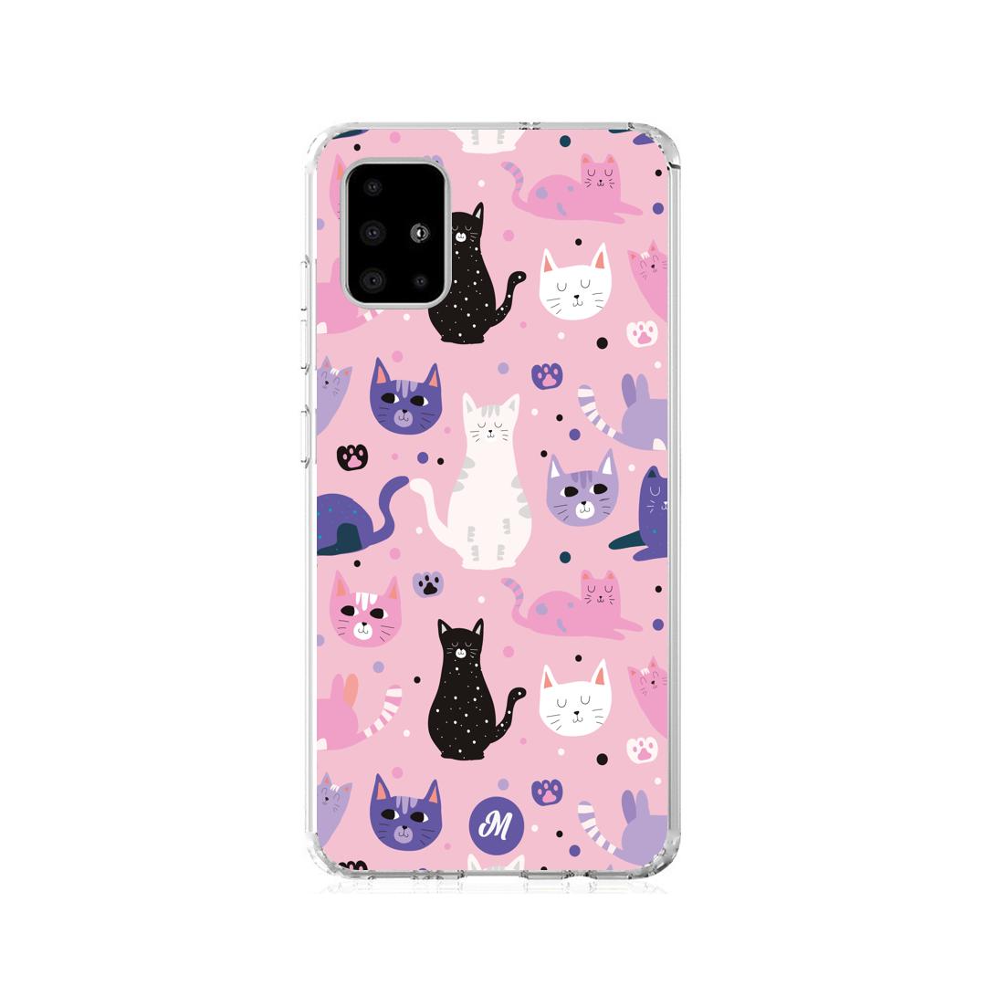 Cases para Samsung A21S Cat case Remake - Mandala Cases