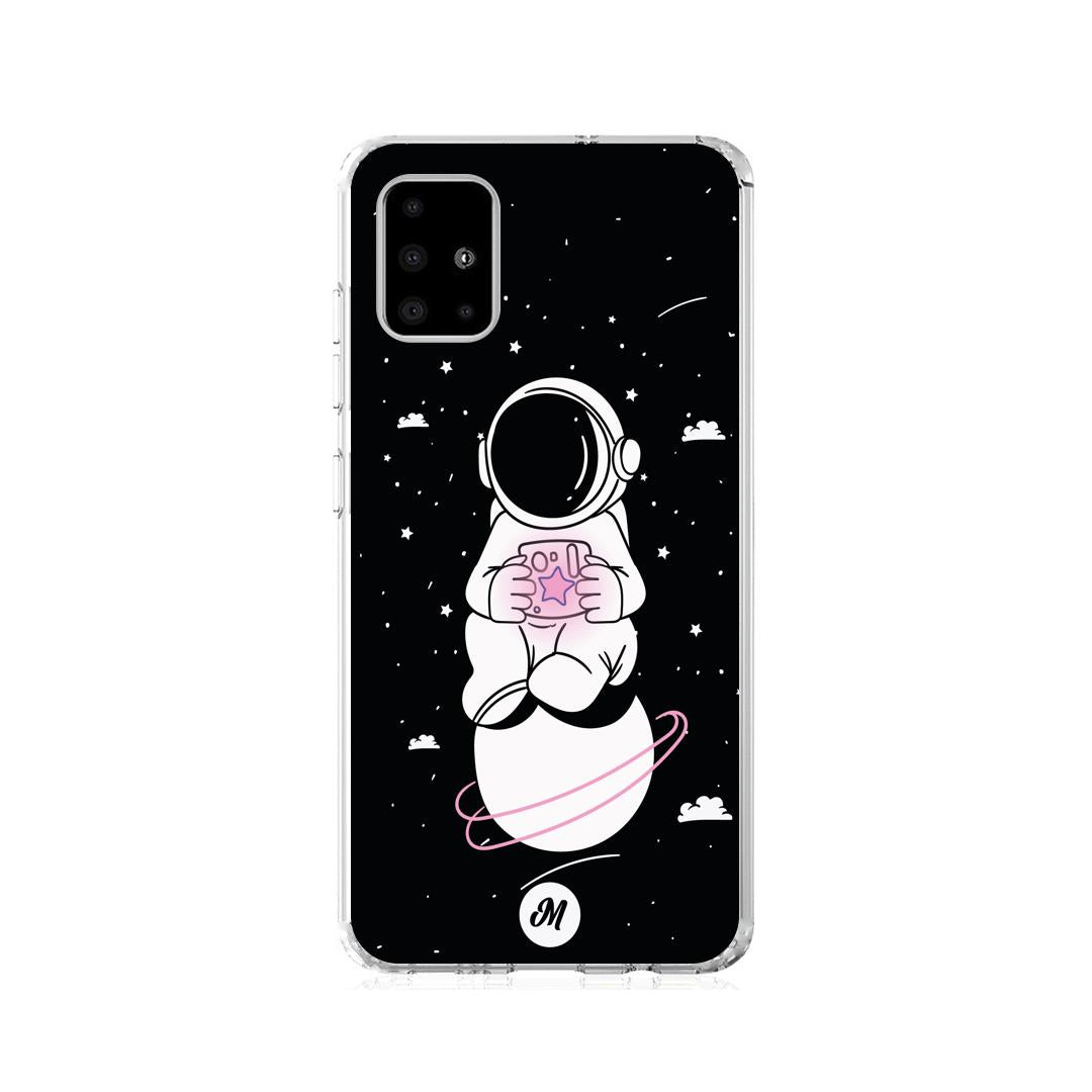 Cases para Samsung A21S Funda Astronauta Remake - Mandala Cases