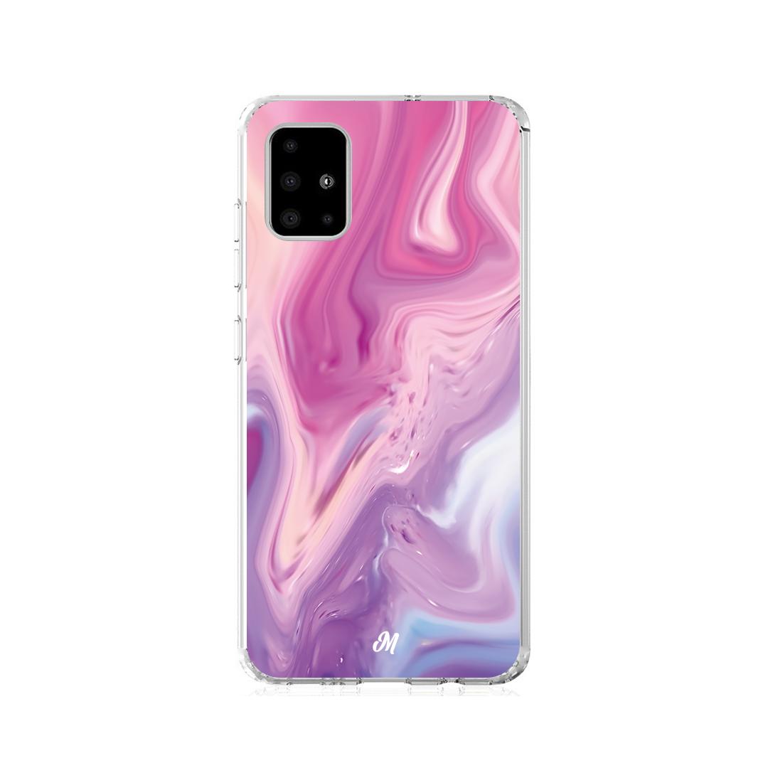 Cases para Samsung A21S Marmol liquido pink - Mandala Cases