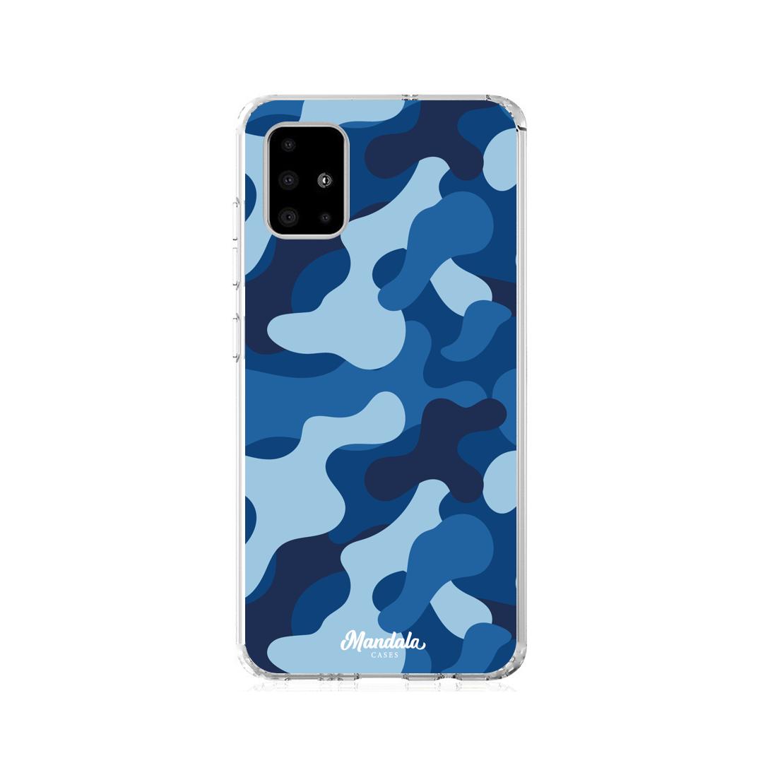 Estuches para Samsung A21S - Blue Militare Case  - Mandala Cases