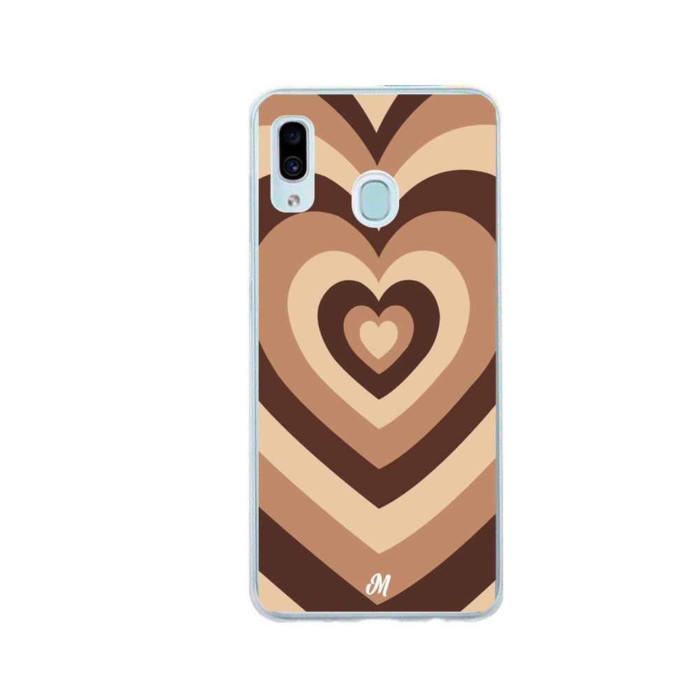 Case para Samsung A20 / A30 Corazón café - Mandala Cases