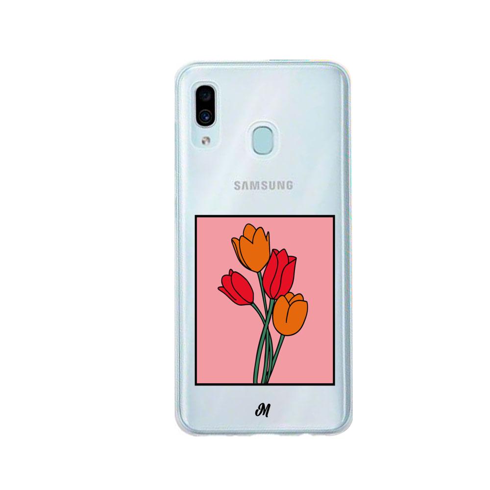 Case para Samsung A20 / A30 Tulipanes de amor - Mandala Cases