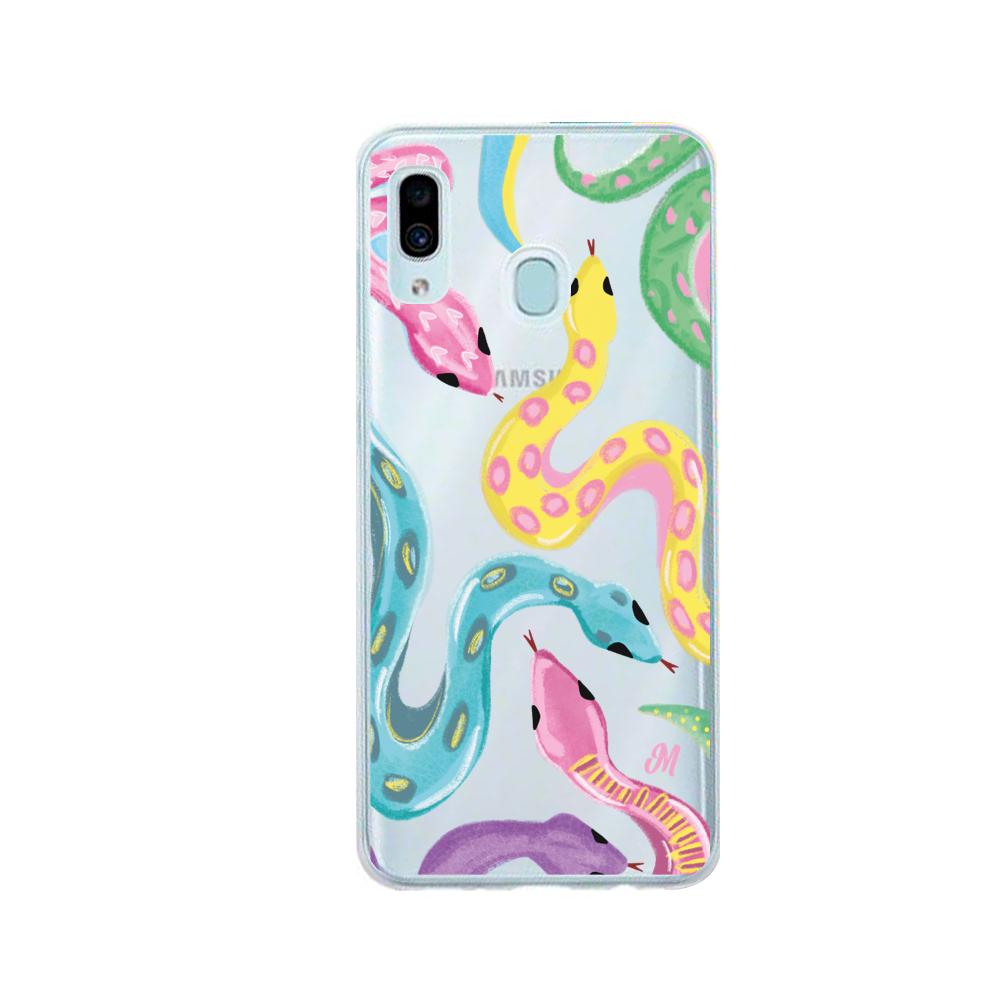 Case para Samsung A20 / A30 Serpientes coloridas - Mandala Cases