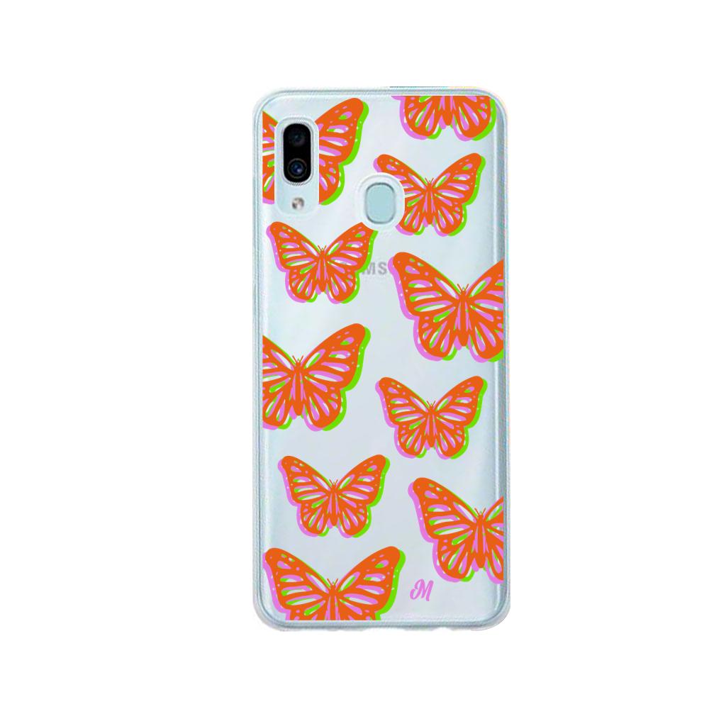 Case para Samsung A20 / A30 Mariposas rojas aesthetic - Mandala Cases