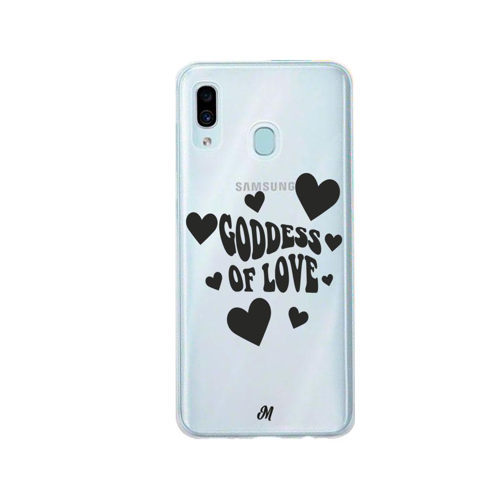 Case para Samsung A20 / A30 Goddess of love negro - Mandala Cases