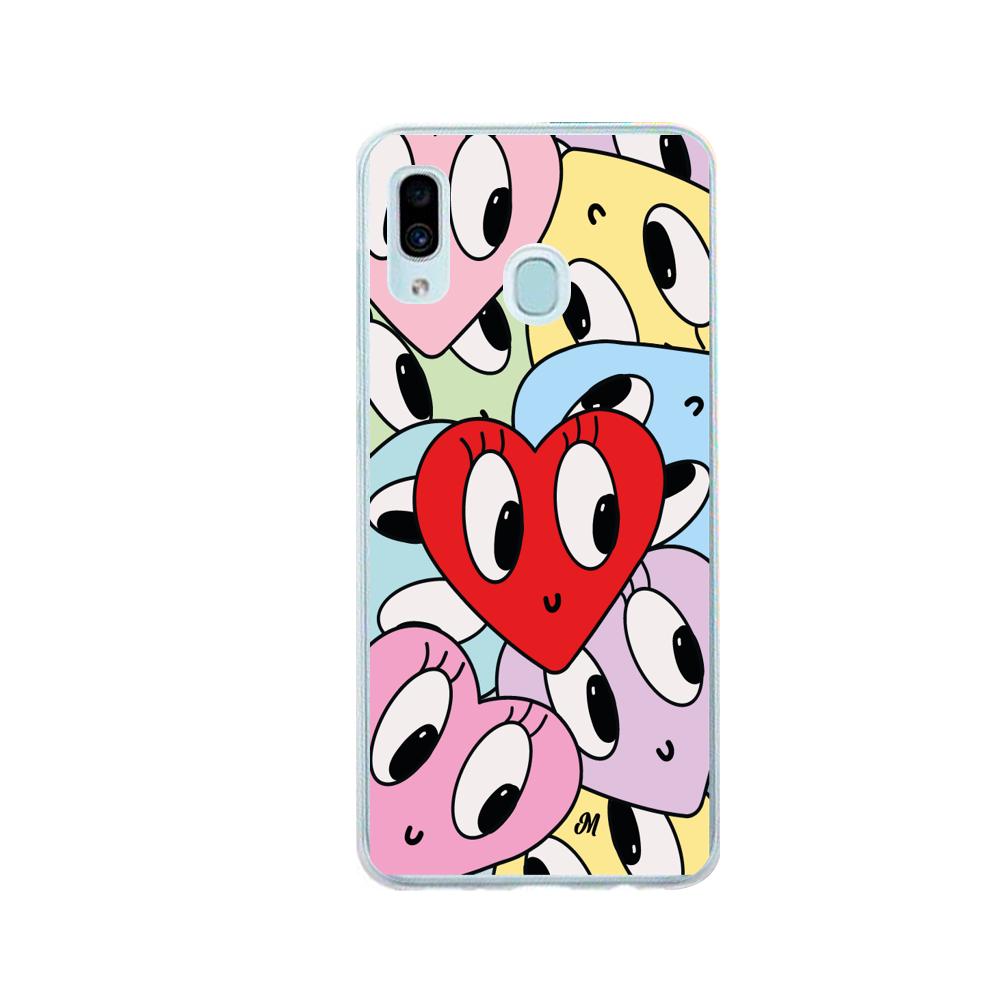 Case para Samsung A20 / A30 Corazones felices - Mandala Cases