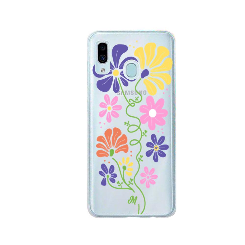 Case para Samsung A20 / A30 Flores abstractas - Mandala Cases