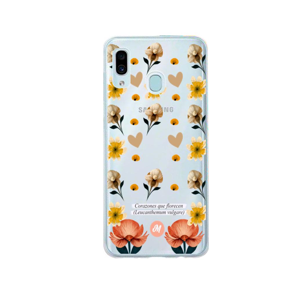 Cases para Samsung A20 / A30 Corazones que florecen - Mandala Cases