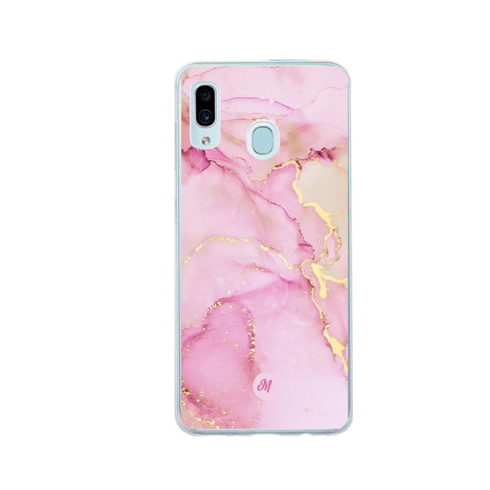 Cases para Samsung A20 / A30 Pink marble - Mandala Cases