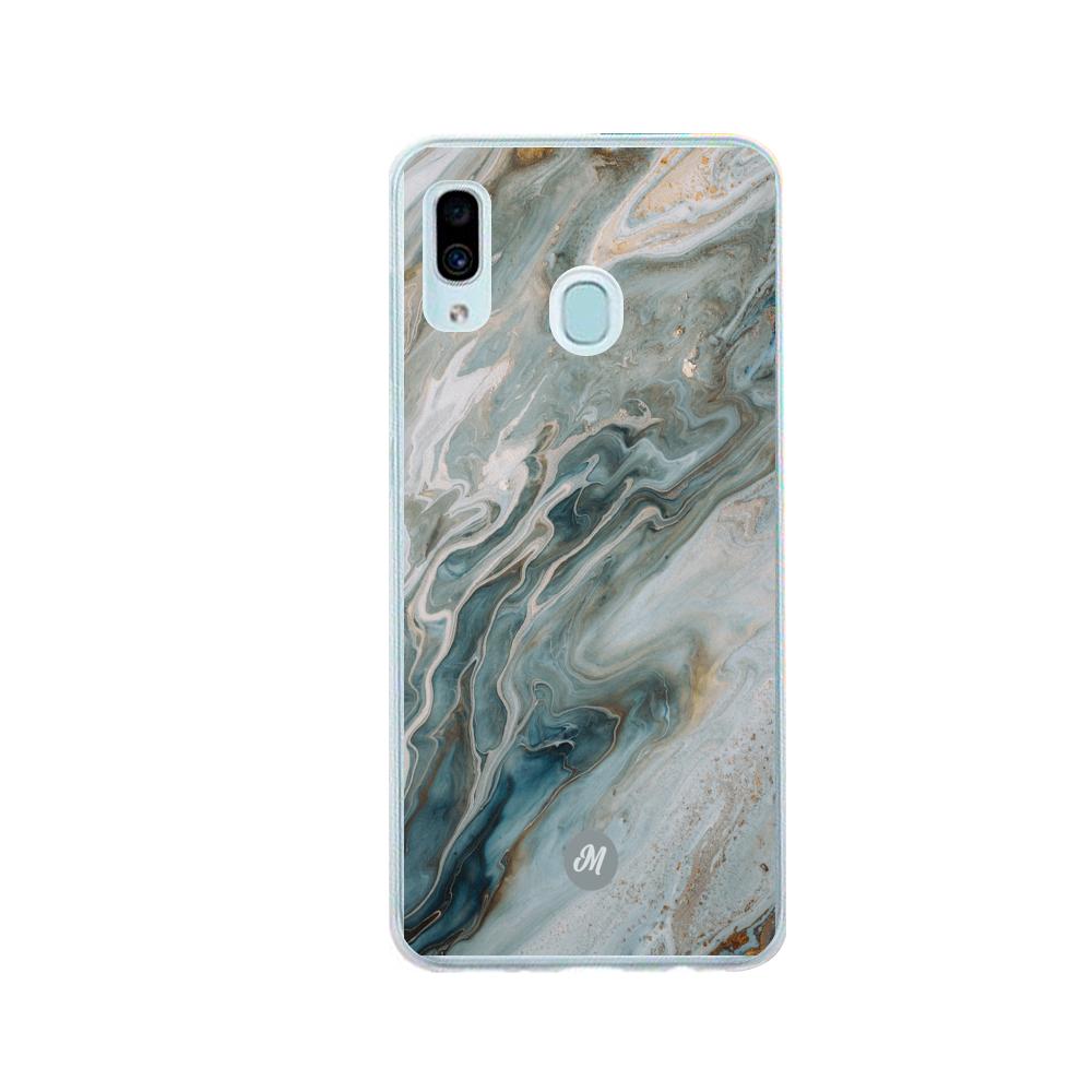 Cases para Samsung A20 / A30 liquid marble gray - Mandala Cases
