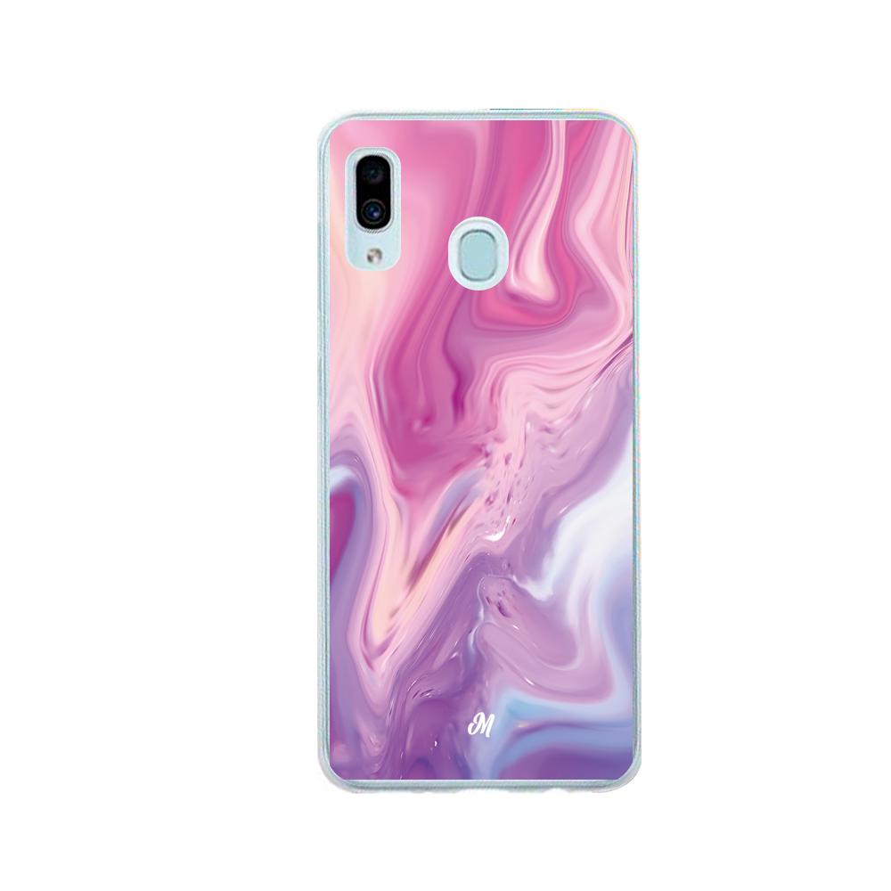 Cases para Samsung A20 / A30 Marmol liquido pink - Mandala Cases