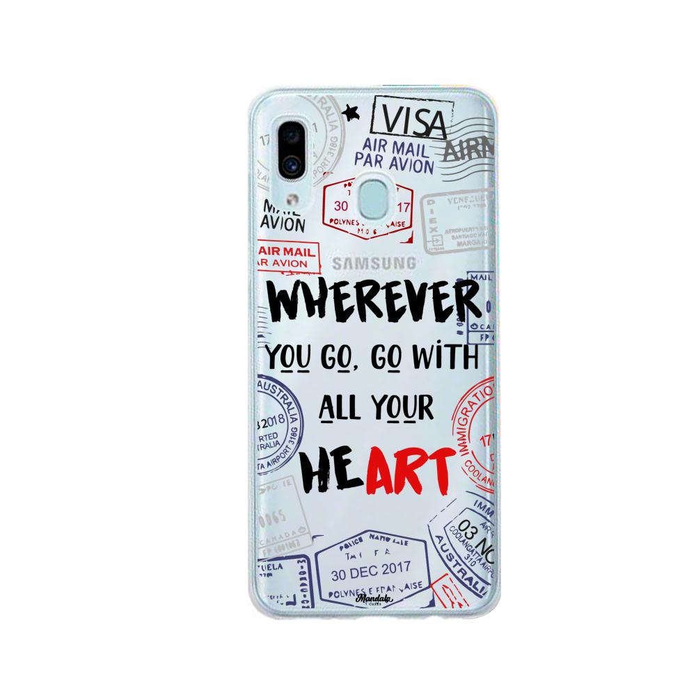 Case para Samsung A20 / A30 Go With Your Heart - Mandala Cases
