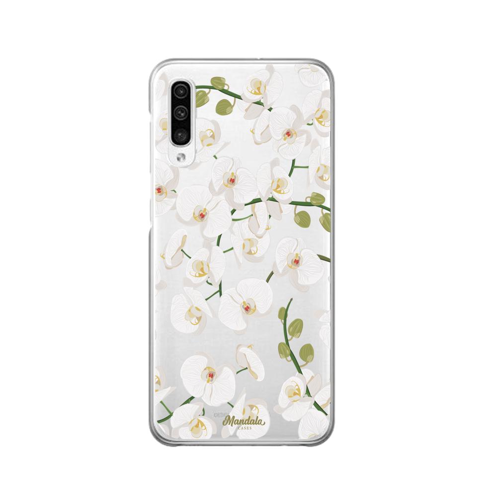 Case para Samsung A30S Funda Orquídeas  - Mandala Cases