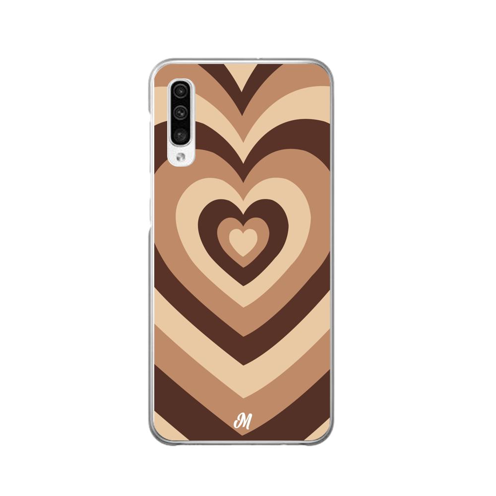 Case para Samsung A30S Corazón café - Mandala Cases