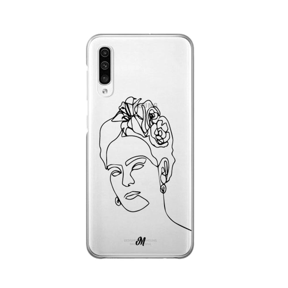 Estuches para Samsung A30S - Frida Line Art Case  - Mandala Cases