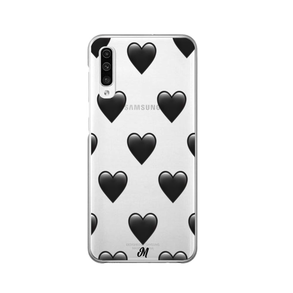 Case para Samsung A30S de Corazón Negro - Mandala Cases