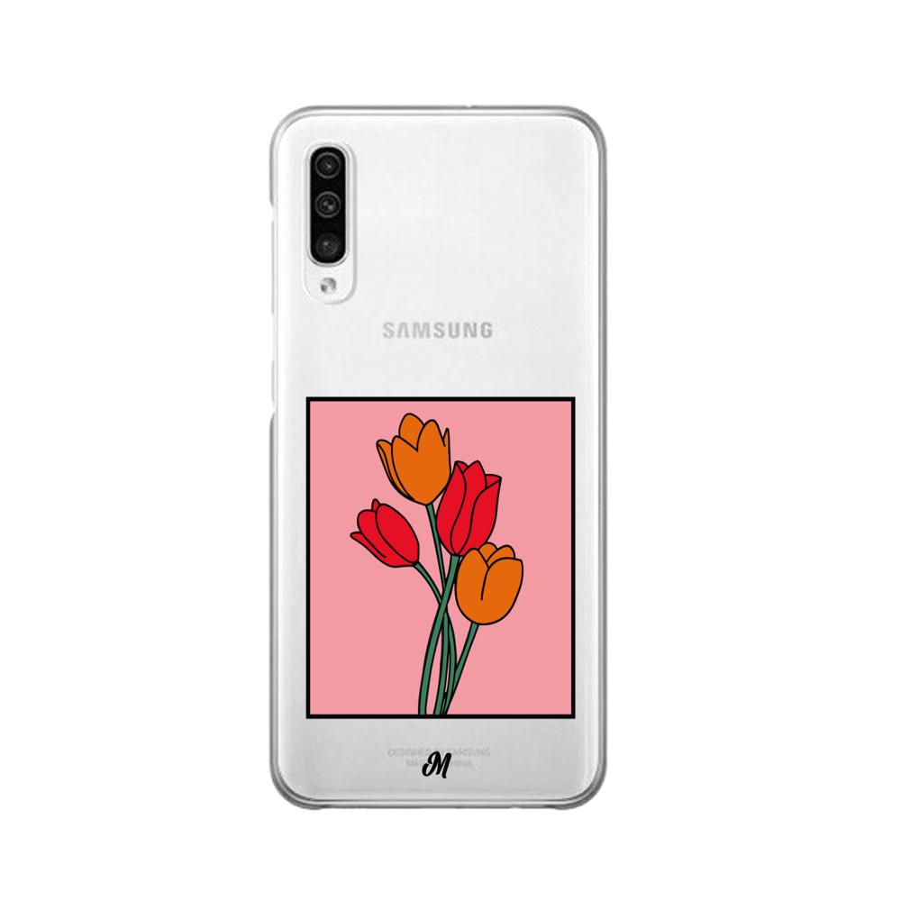 Case para Samsung A30S Tulipanes de amor - Mandala Cases