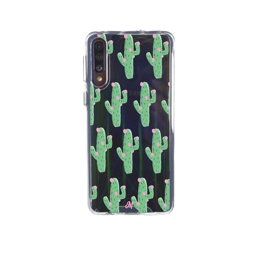 Case para Samsung A30S Cactus Con Flor Rosa  - Mandala Cases