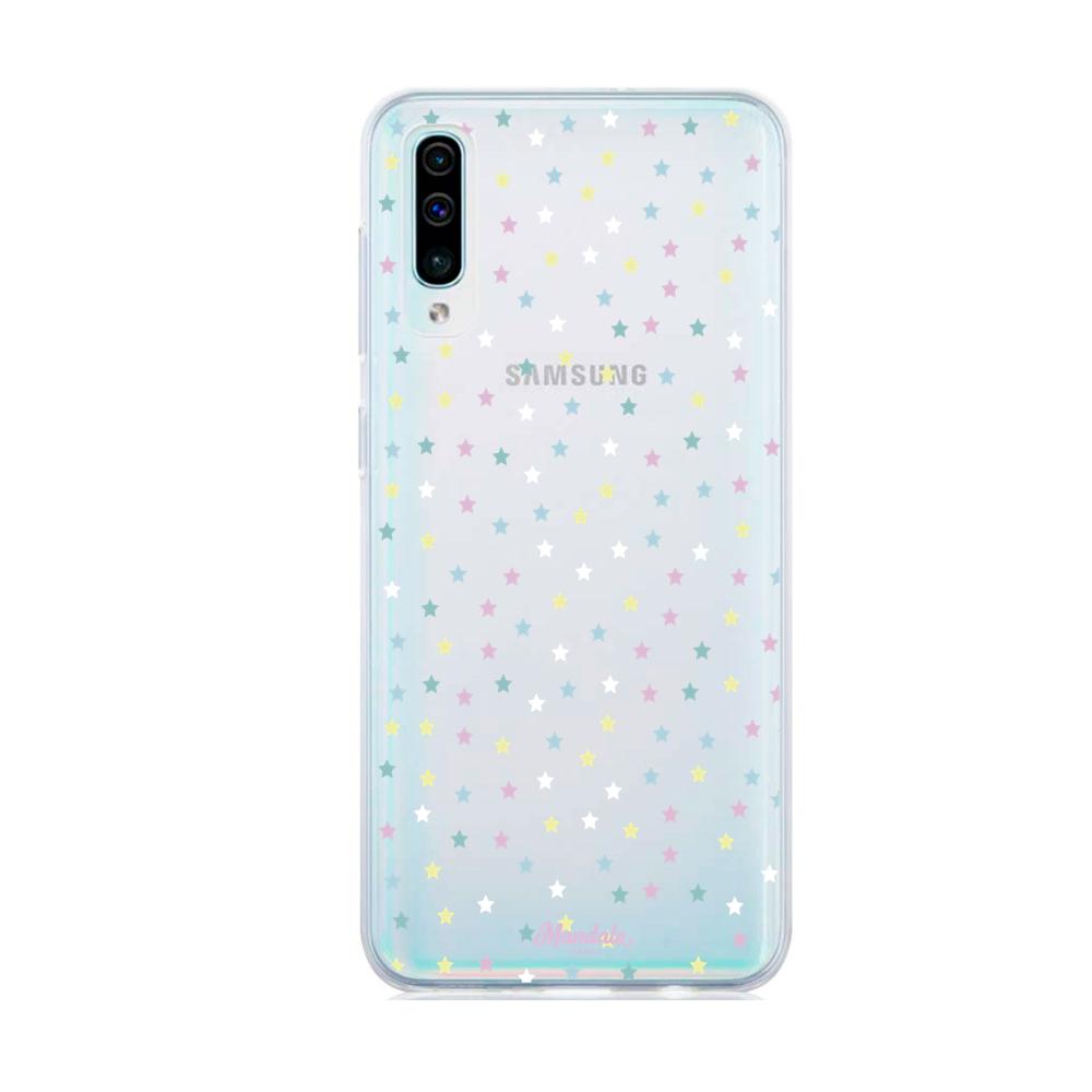 Case para Samsung A50  Funda Estrellas Blancas  - Mandala Cases