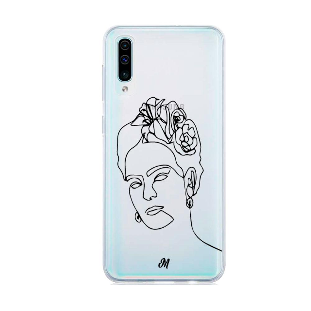 Estuches para Samsung A50  - Frida Line Art Case  - Mandala Cases
