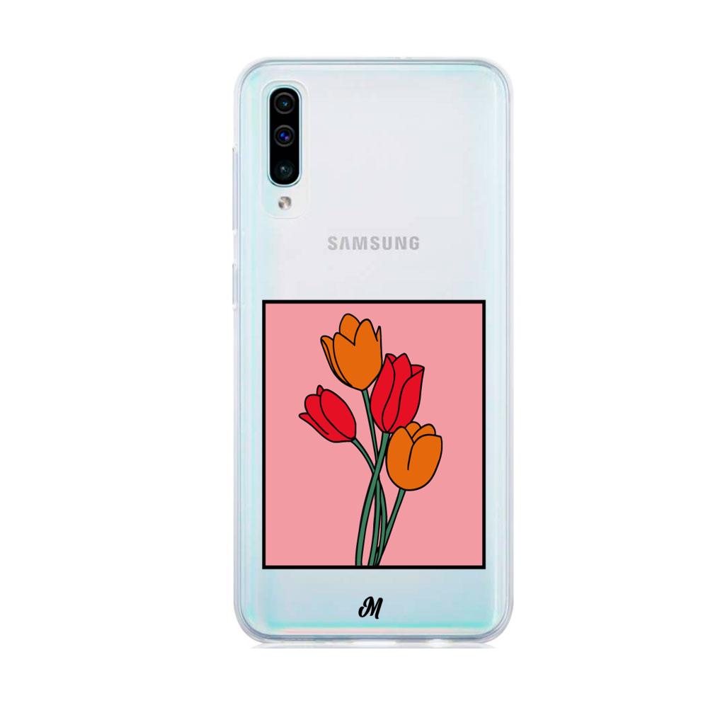 Case para Samsung A50  Tulipanes de amor - Mandala Cases