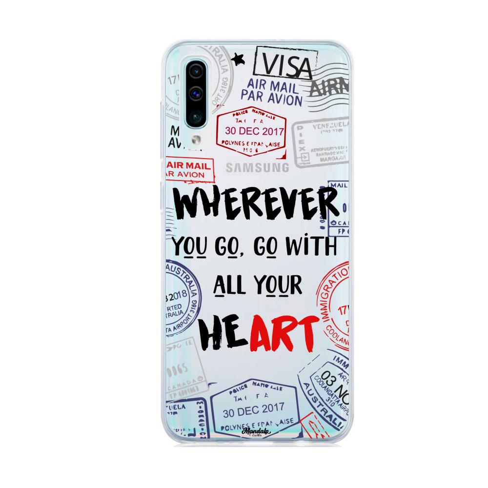 Case para Samsung A50  Go With Your Heart - Mandala Cases