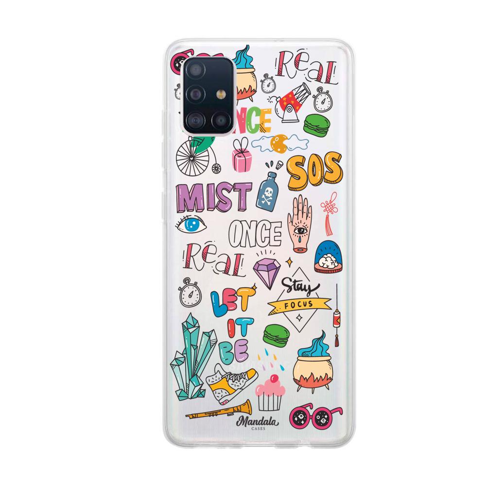 Case para Samsung A51 Funda Mist Stickers  - Mandala Cases