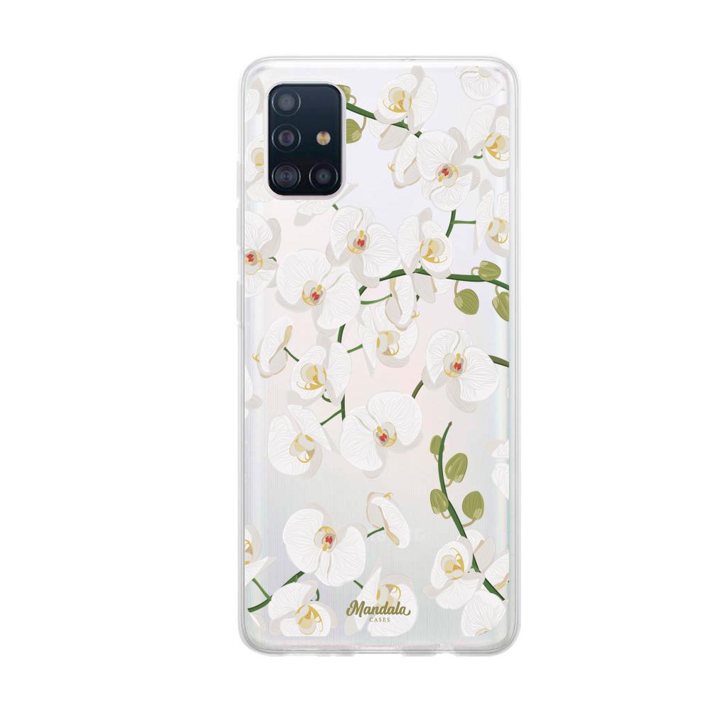 Case para Samsung A51 Funda Orquídeas  - Mandala Cases