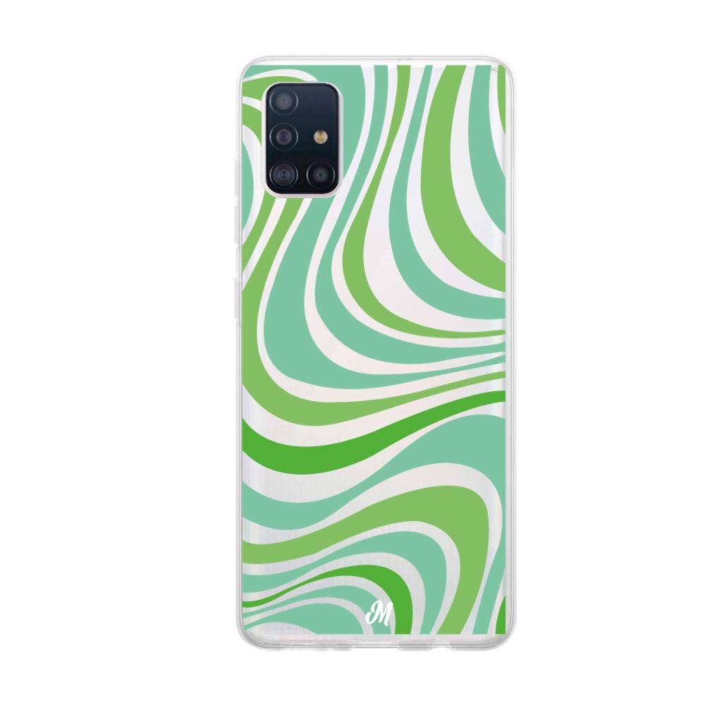 Case para Samsung A51 Groovy verde - Mandala Cases