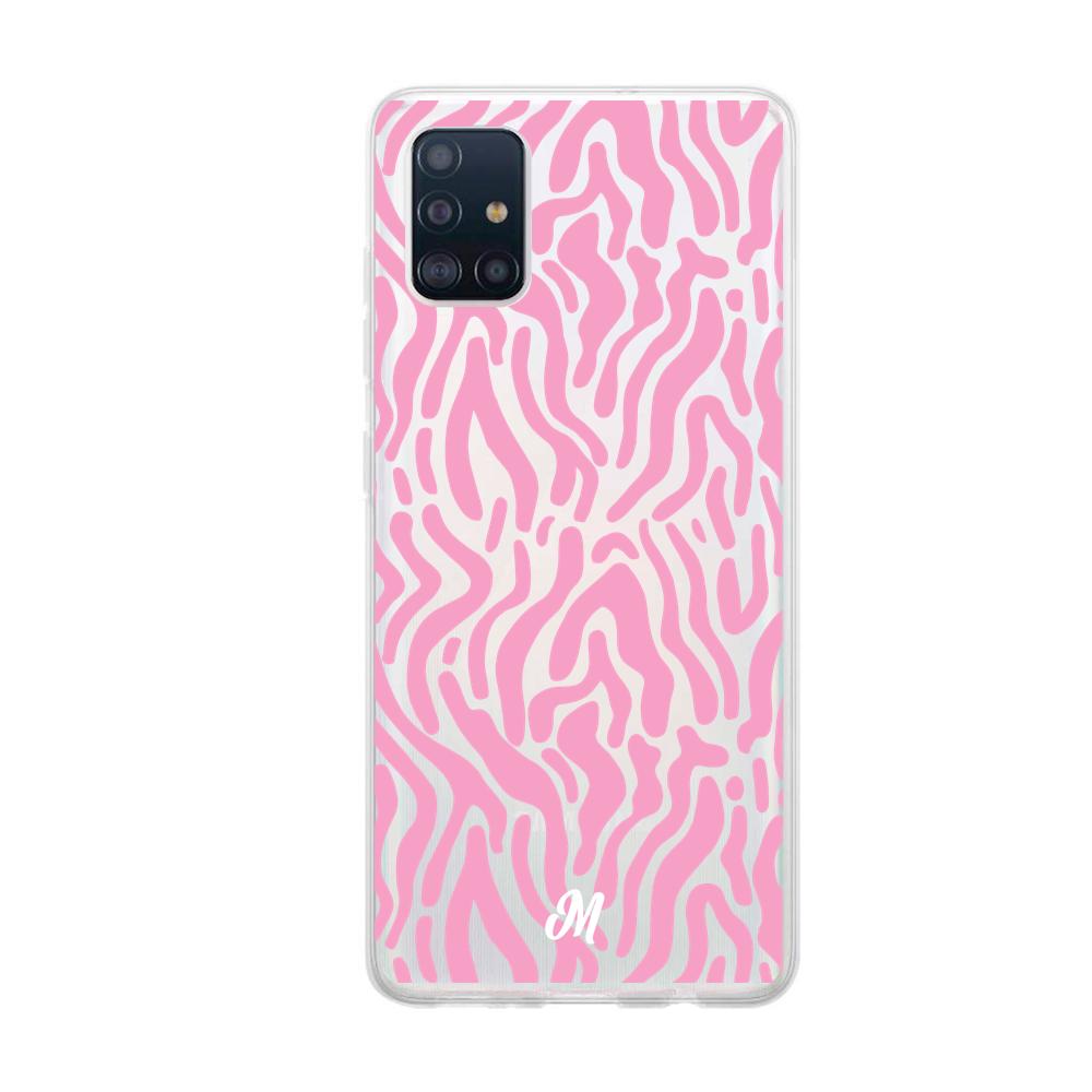 Case para Samsung A51 Líneas Rosadas - Mandala Cases