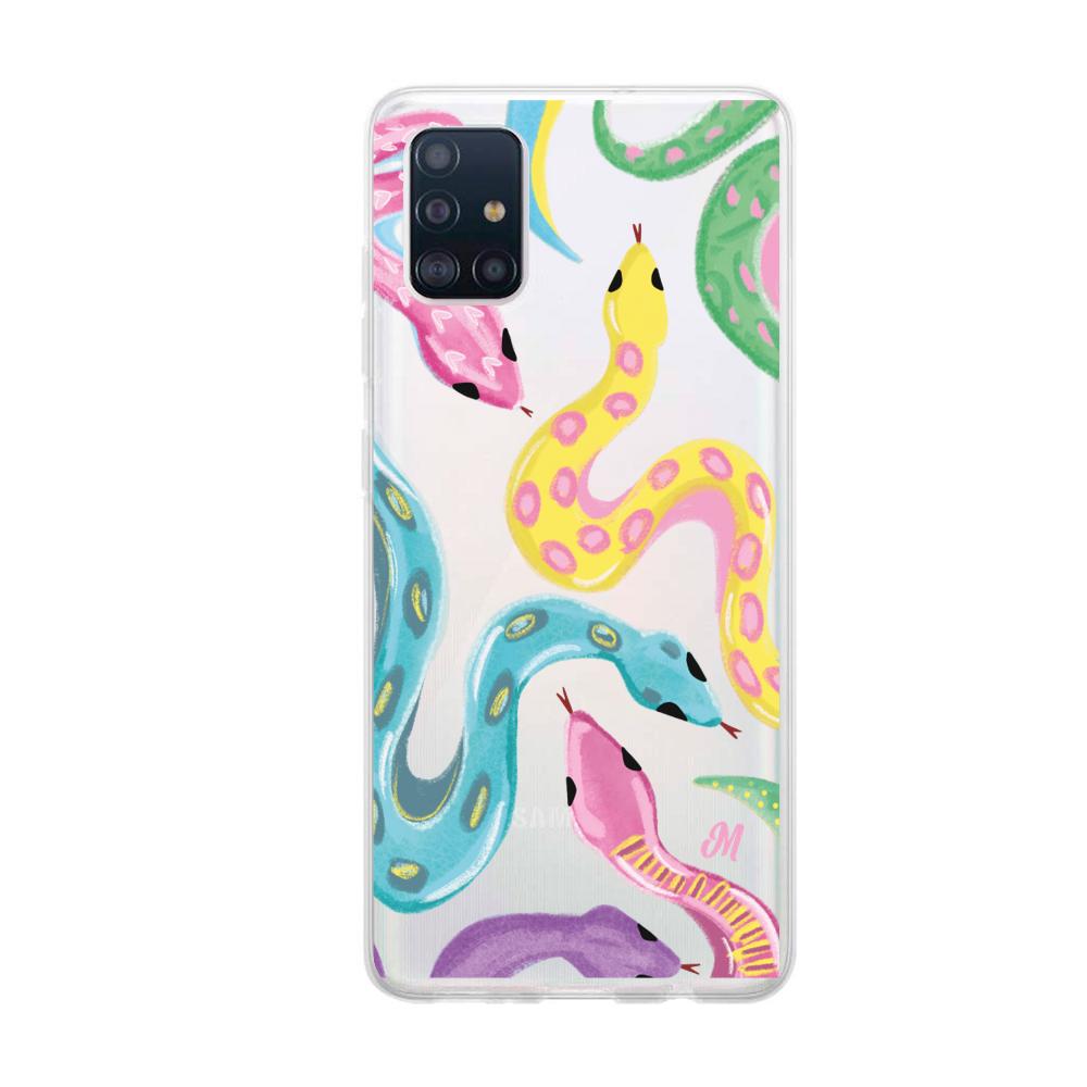 Case para Samsung A51 Serpientes coloridas - Mandala Cases