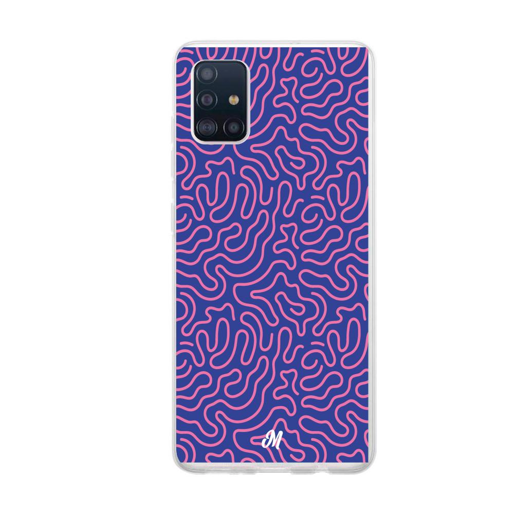 Case para Samsung A51 Pink crazy lines - Mandala Cases