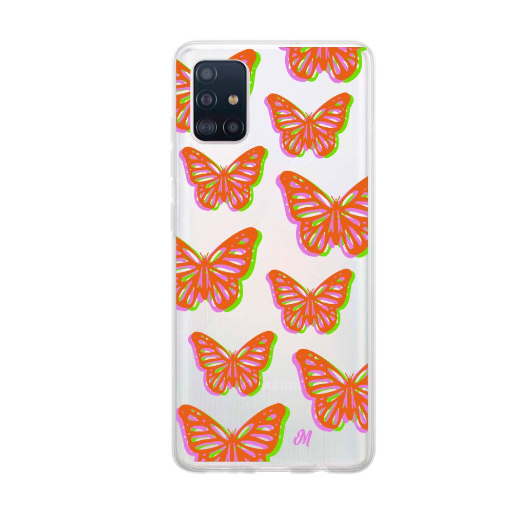 Case para Samsung A51 Mariposas rojas aesthetic - Mandala Cases