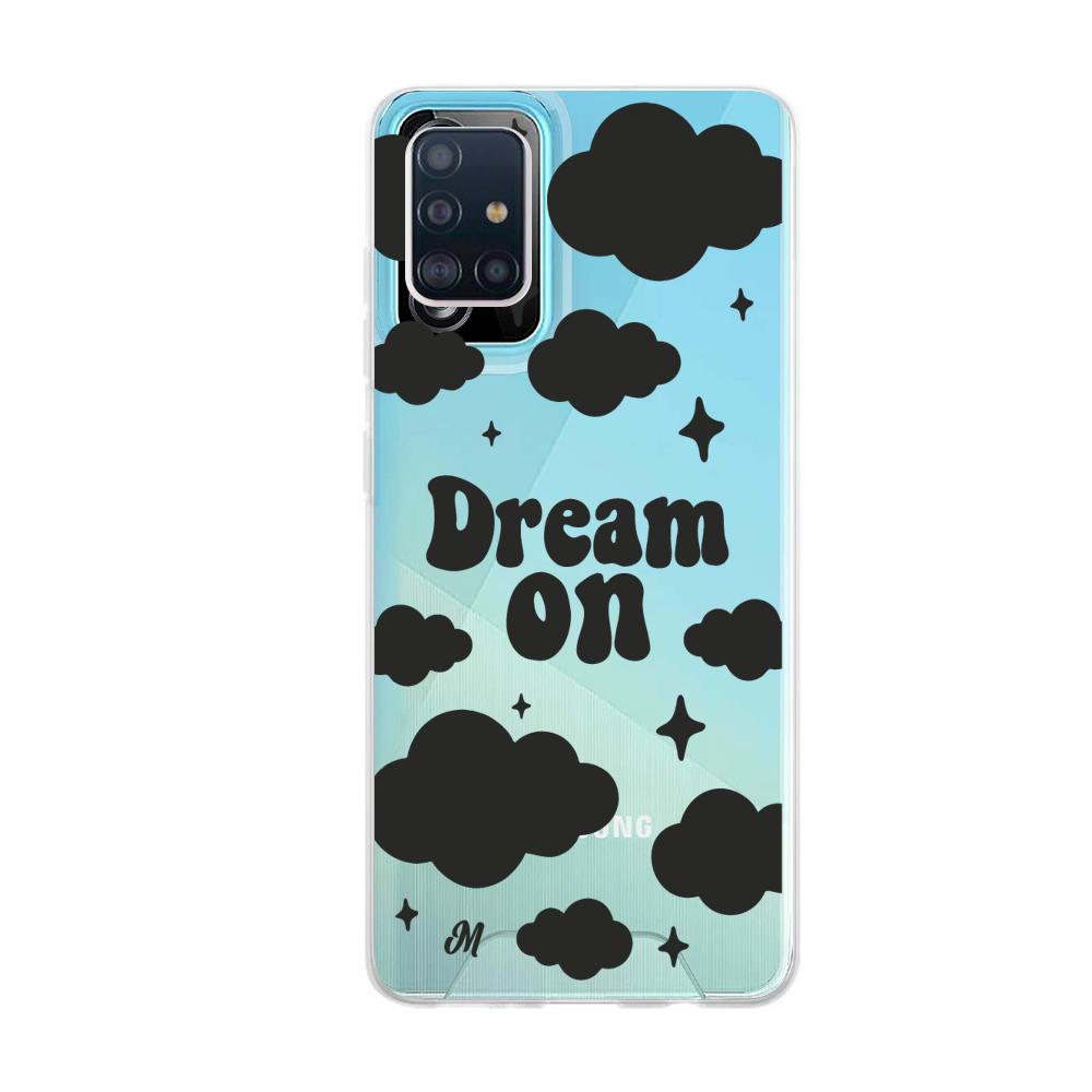 Case para Samsung A51 Dream on negro - Mandala Cases