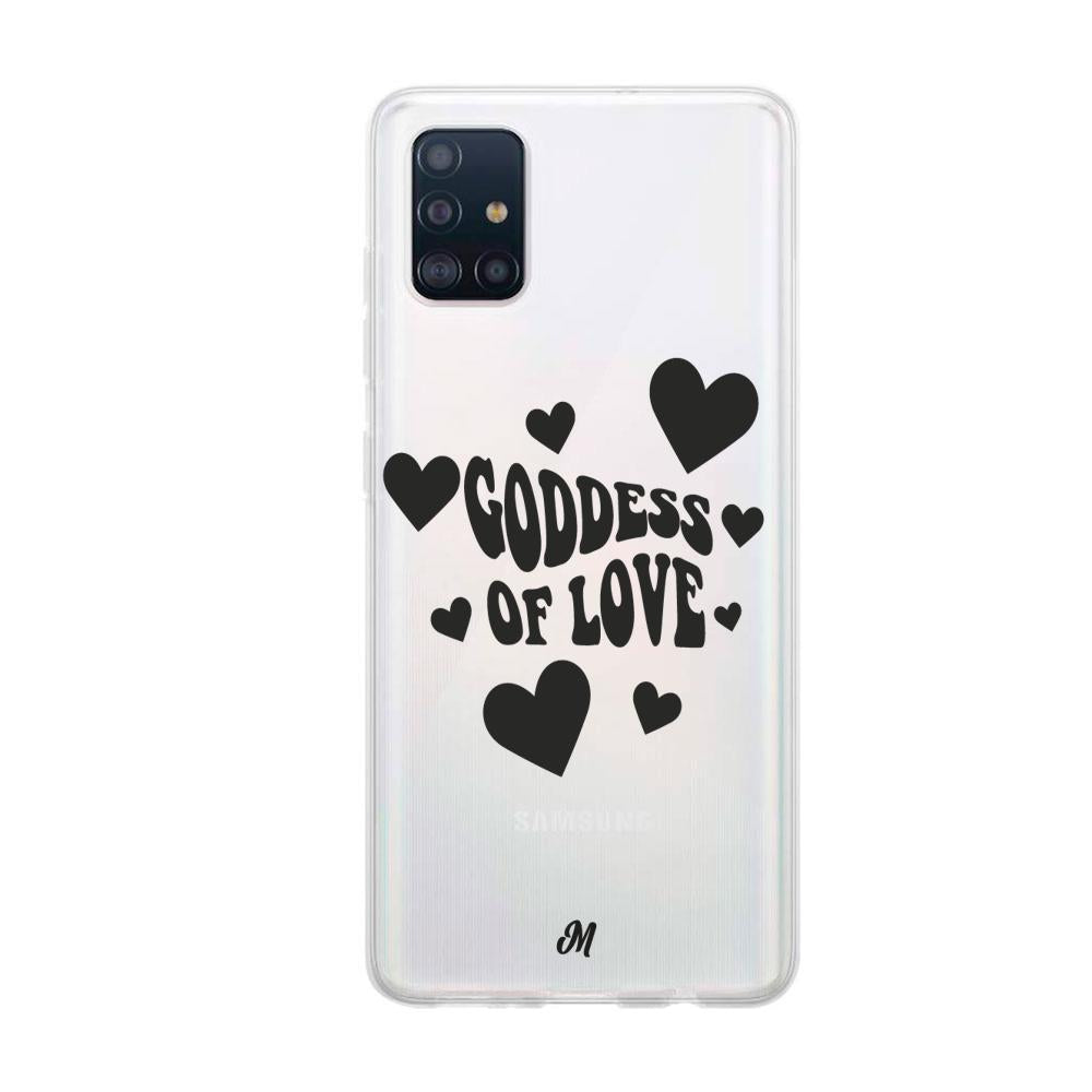 Case para Samsung A51 Goddess of love negro - Mandala Cases