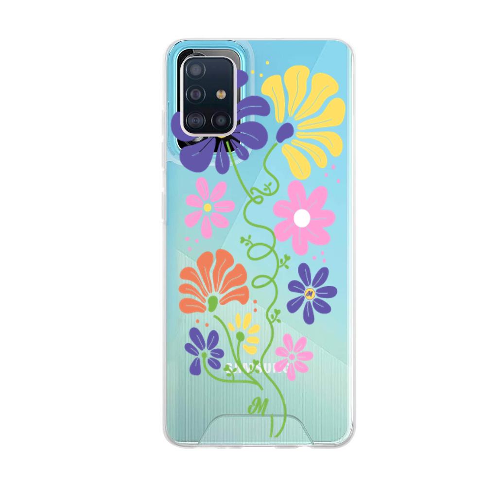 Case para Samsung A51 Flores abstractas - Mandala Cases