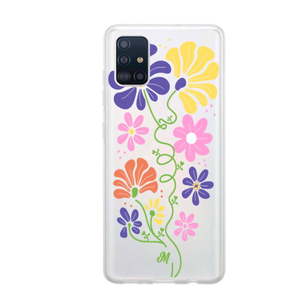 Case para Samsung A51 Flores abstractas - Mandala Cases