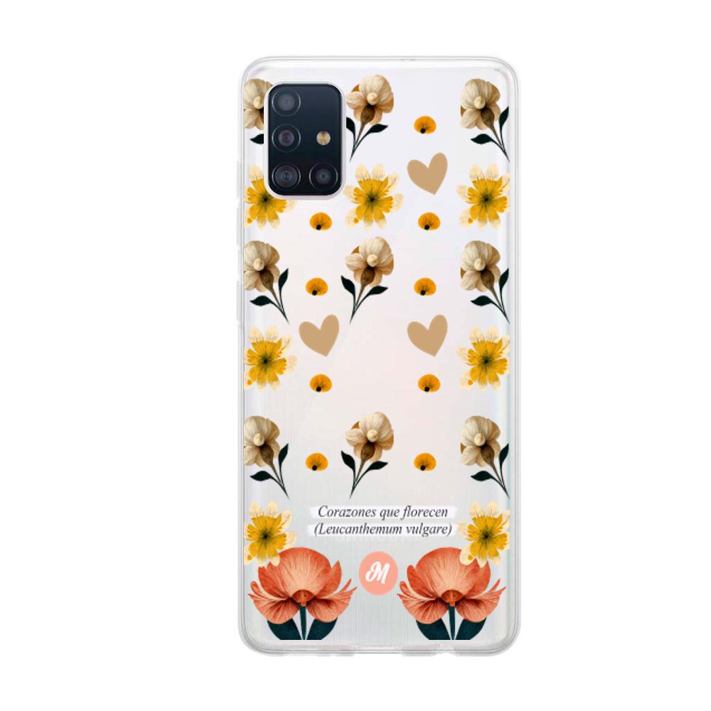 Cases para Samsung A51 Corazones que florecen - Mandala Cases