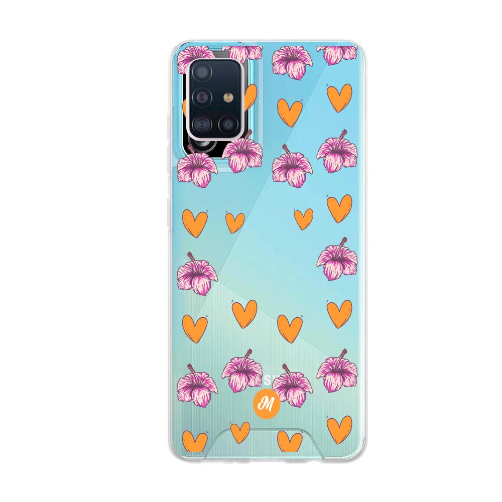 Cases para Samsung A51 Amor naranja - Mandala Cases