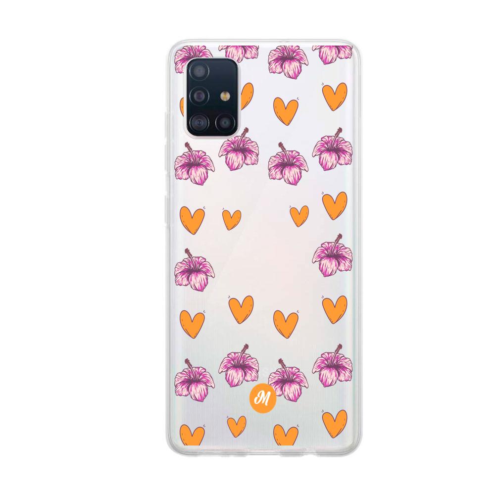 Cases para Samsung A51 Amor naranja - Mandala Cases