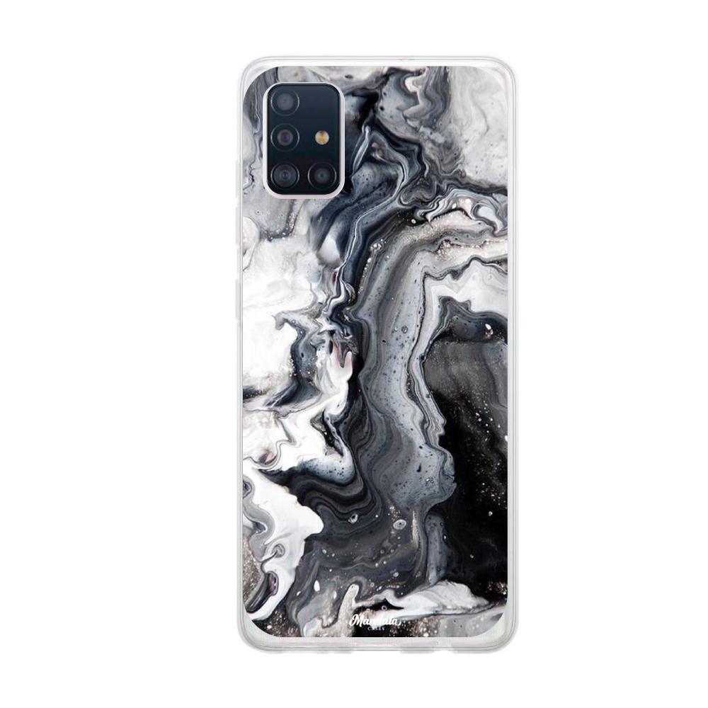 Estuches para Samsung A51 - Black Marble Case  - Mandala Cases