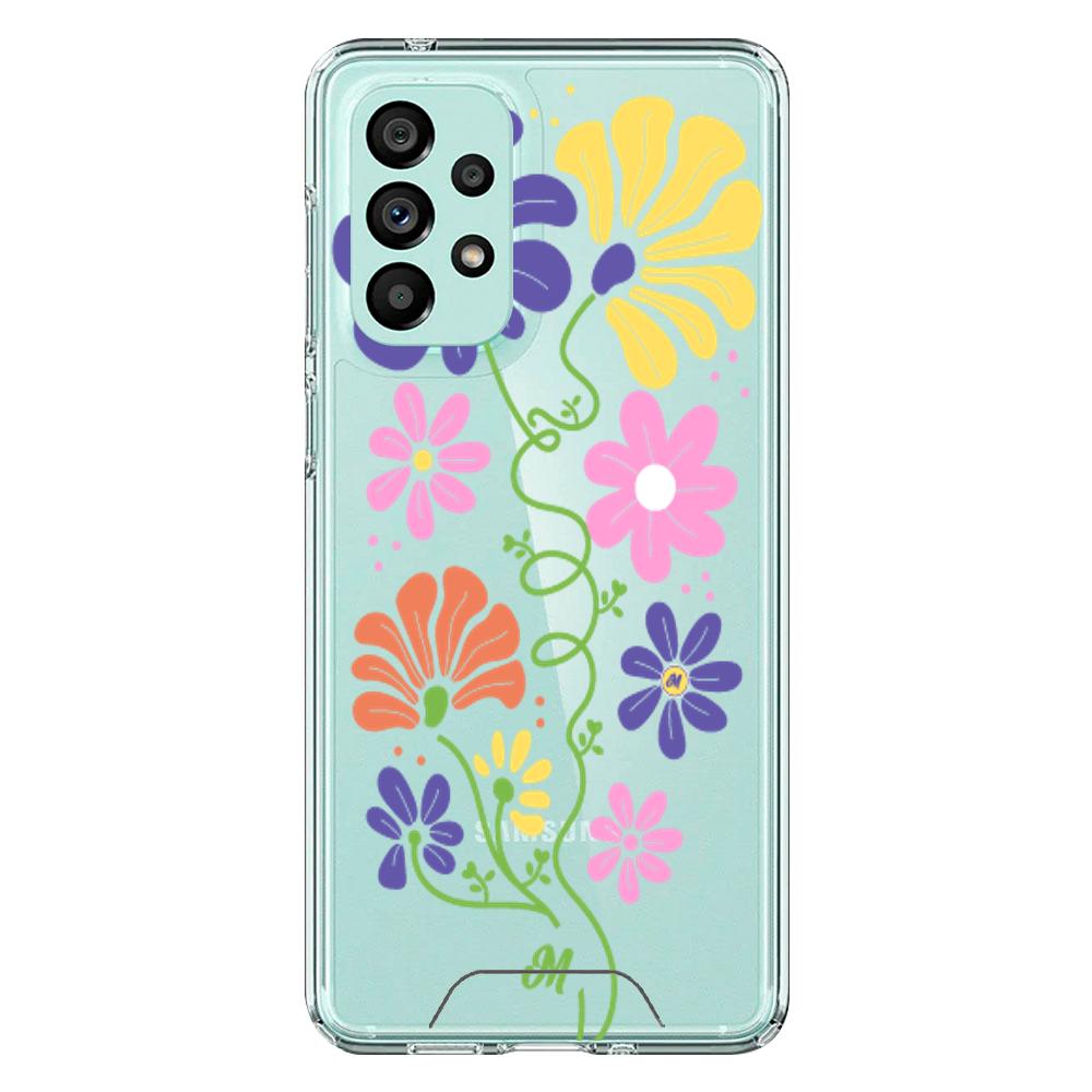 Case para Samsung A73 Flores abstractas - Mandala Cases