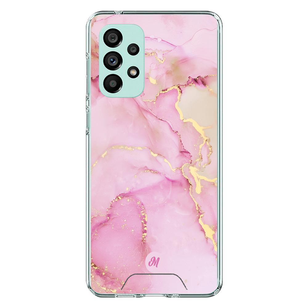 Cases para Samsung A73 Pink marble - Mandala Cases