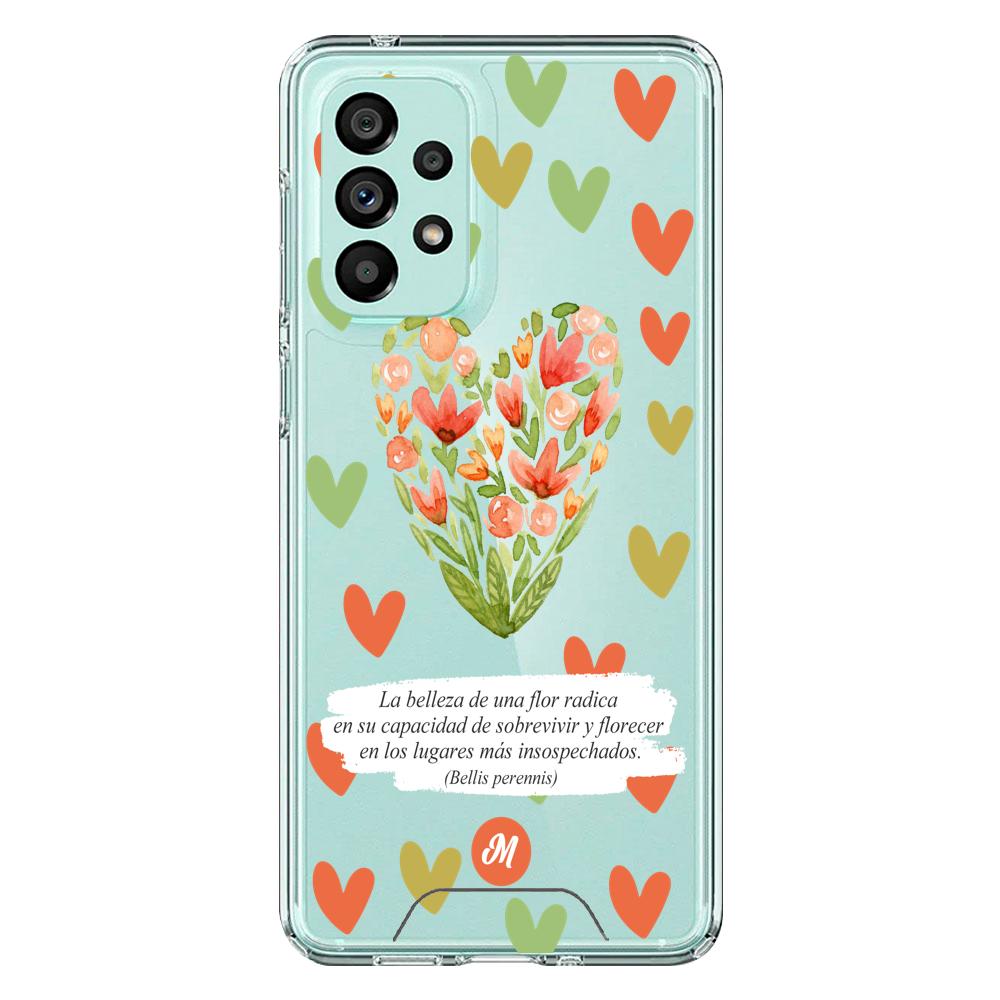 Cases para Samsung A73 Flores de colores - Mandala Cases