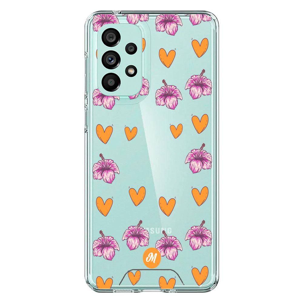 Cases para Samsung A73 Amor naranja - Mandala Cases