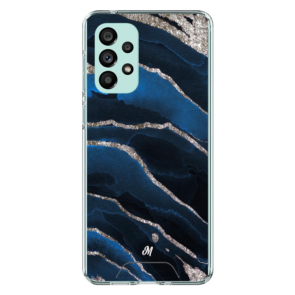Cases para Samsung A73 Marble Blue - Mandala Cases