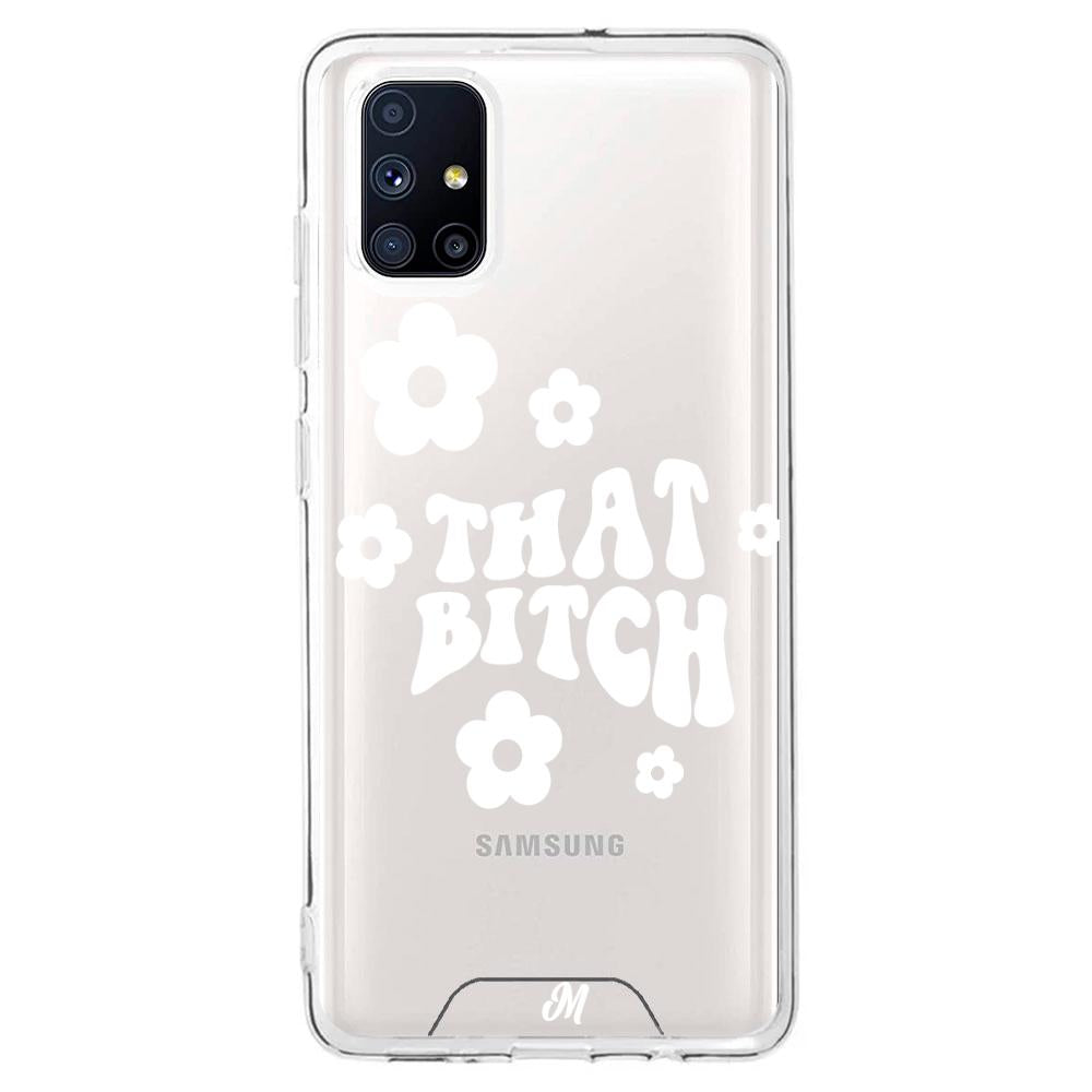 Case para Samsung M51 That bitch blanco - Mandala Cases