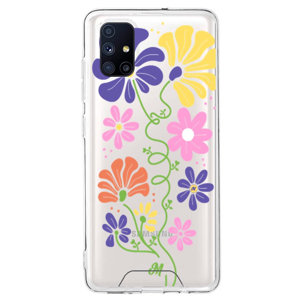 Case para Samsung M51 Flores abstractas - Mandala Cases