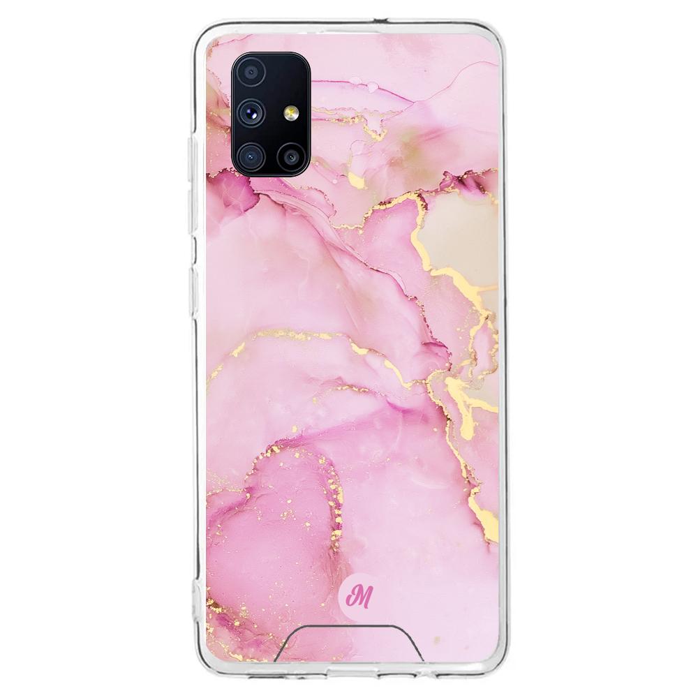 Cases para Samsung M51 Pink marble - Mandala Cases