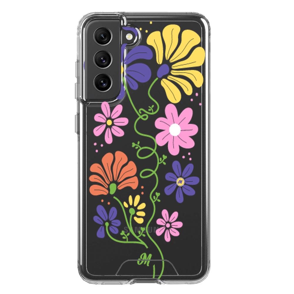 Case para Samsung S21 FE Flores abstractas - Mandala Cases